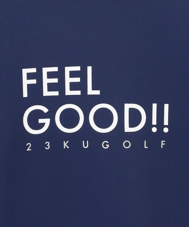 23区GOLF 【WOMEN】【吸水速乾/UVカット】モックネックシャツ ネイビー系
