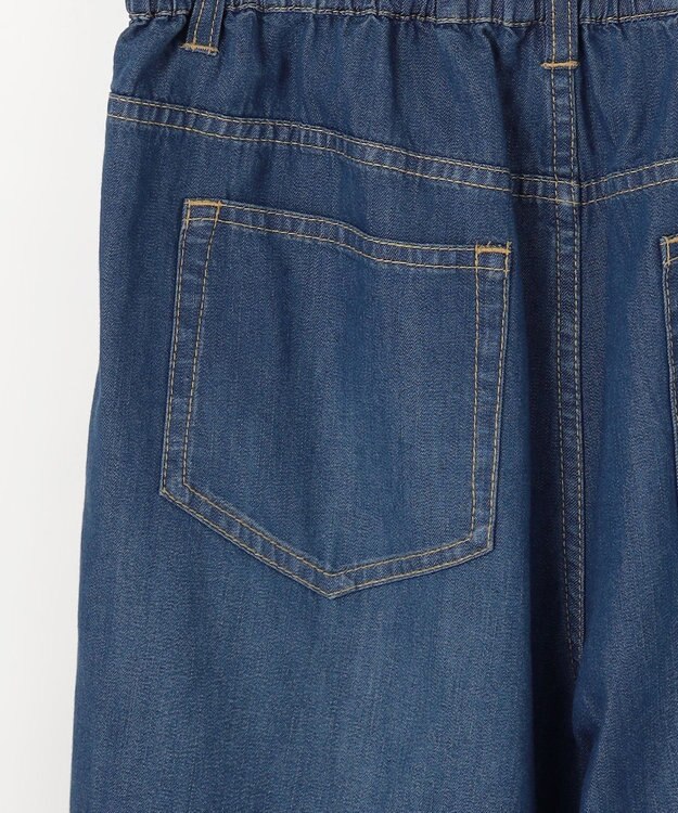 組曲 【先行予約】ライトオンスデニム ワイドシルエットパンツ インディゴ系