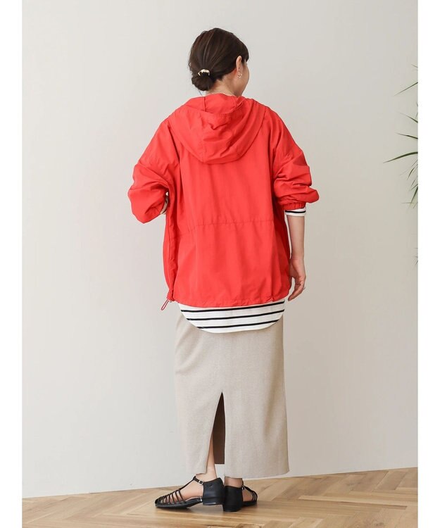 AMERICAN HOLIC ポケッタブル撥水加工アノラックパーカー Red