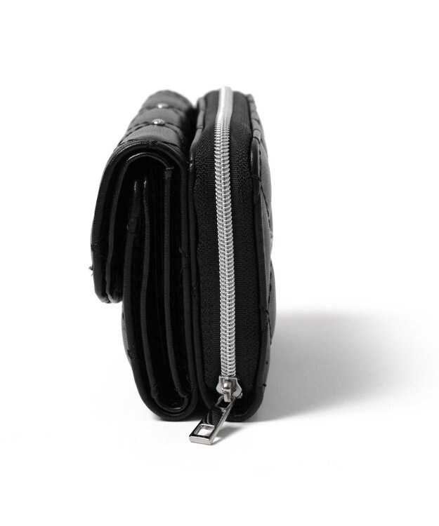 WEGO スタッズキルティングウォレット ブラック