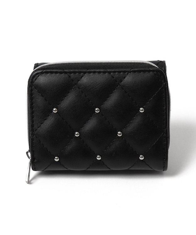 WEGO スタッズキルティングウォレット ブラック