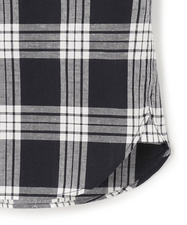 J.PRESS YORK STREET 【UNISEX】マドラスチェック ボタンダウンシャツ ブラック系4