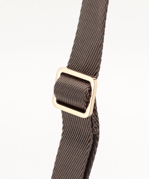 LA BAGAGERIE ツイルナイロン×エナメル 2WAYトートバッグ Sサイズ グレージュ