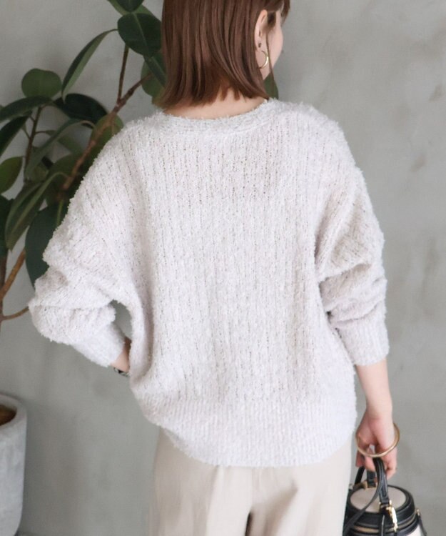 AMERICAN HOLIC テープヤーンカーディガン Light Gray