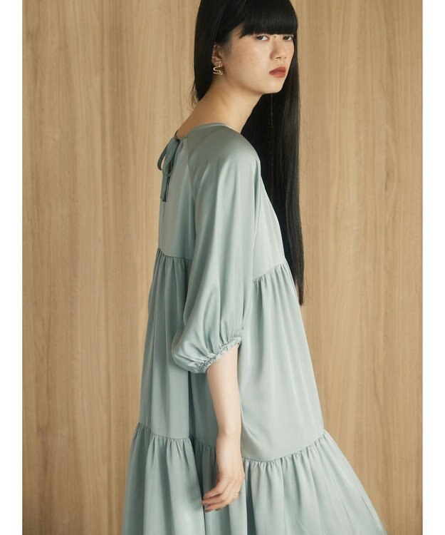 Green Parks armonia．ティアード切り替えワンピース Mint