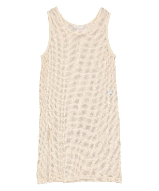 Green Parks メッシュロングベスト Light Beige