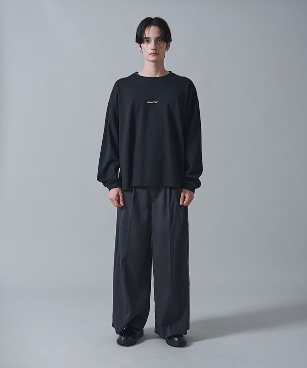 WEGO リバーシブルワンポイントT（LS） ブラック