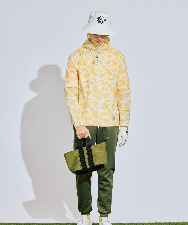 PW CIRCULUS 【撥水加工/ストレッチ】【MEN】アニマルドット2Wayブルゾン  ゴルフ イエロー系5
