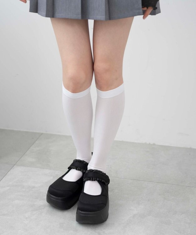 WEGO フリルベルクロシューズ ブラック