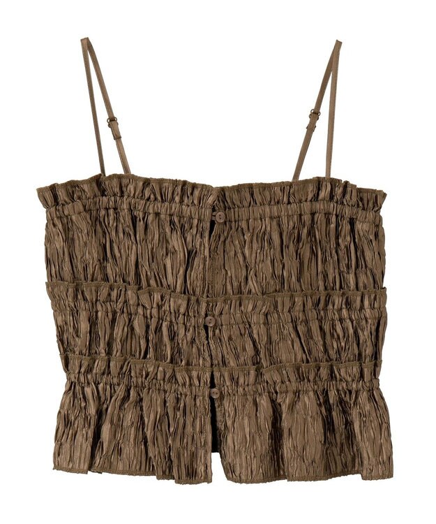 earth music&ecology シャーリングビスチェ Mocha