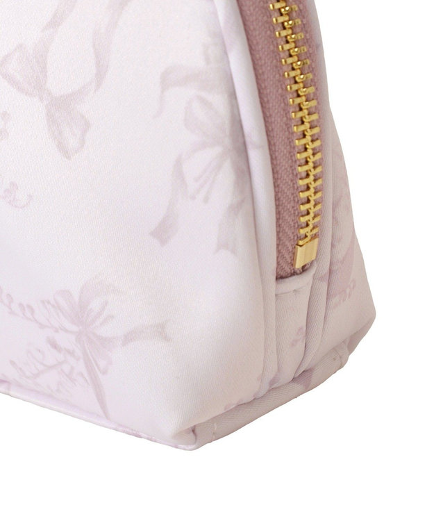 Maison de FLEUR すずらんプリントロングポーチ Grayish Pink