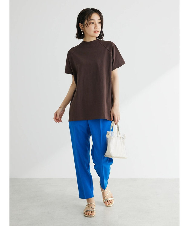 Green Parks 接触冷感　テーパードパンツ Blue