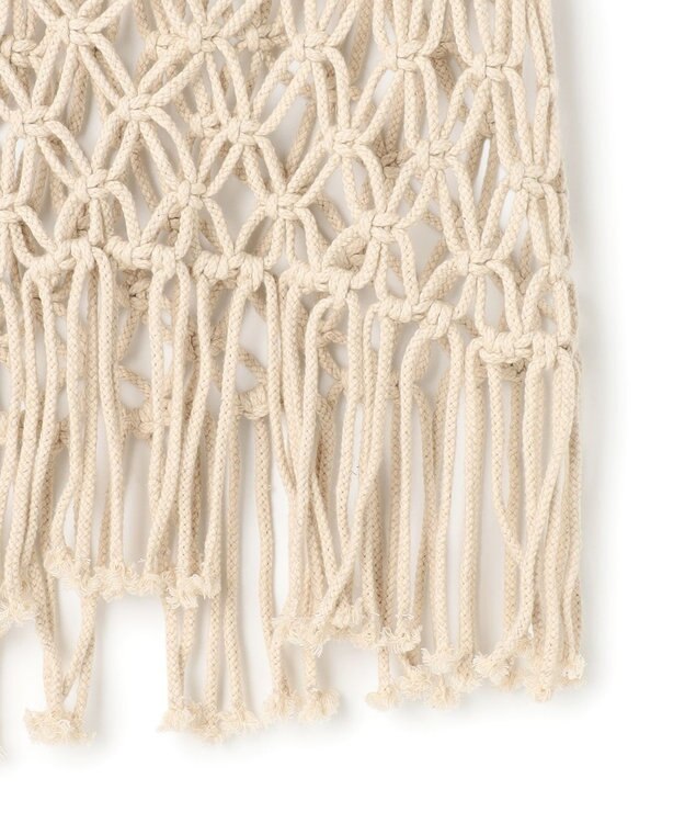 uncrave マクラメニット 2WAYキャミソール ナチュラル