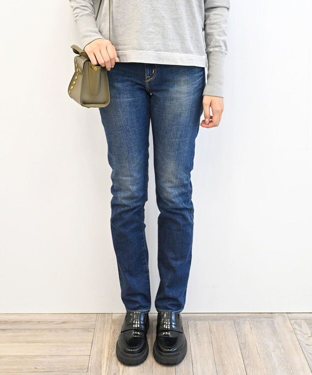 caqu modern pencil  タイトフィット ペンシルシルエット デニムパンツ 1year