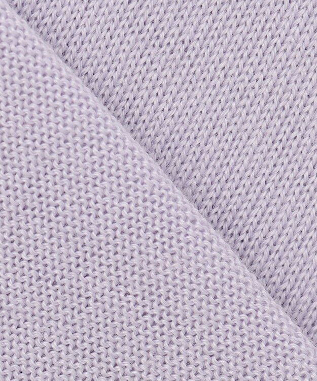 23区 【洗える】ウールブレンド タートルネック ニット ライラック系