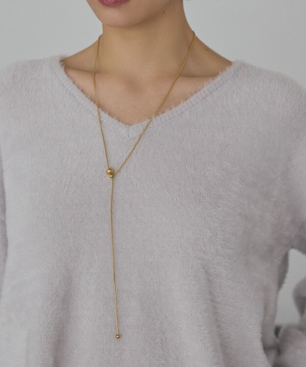 AMERICAN HOLIC 【ステンレス】スライド ネックレス Gold