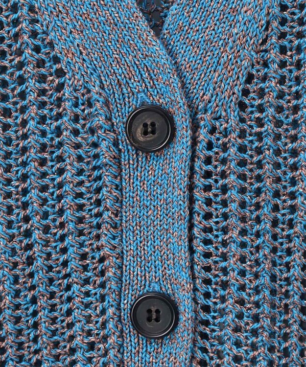 Paul Smith ラメミックス ニットカーディガン ターコイズ