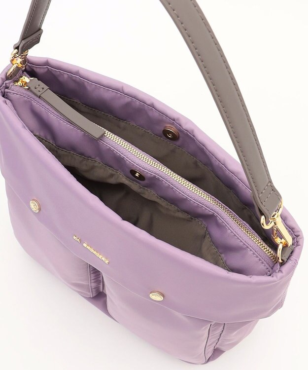 LA BAGAGERIE ダブルフロントポケット2WAYビッグショルダー ライトパープル