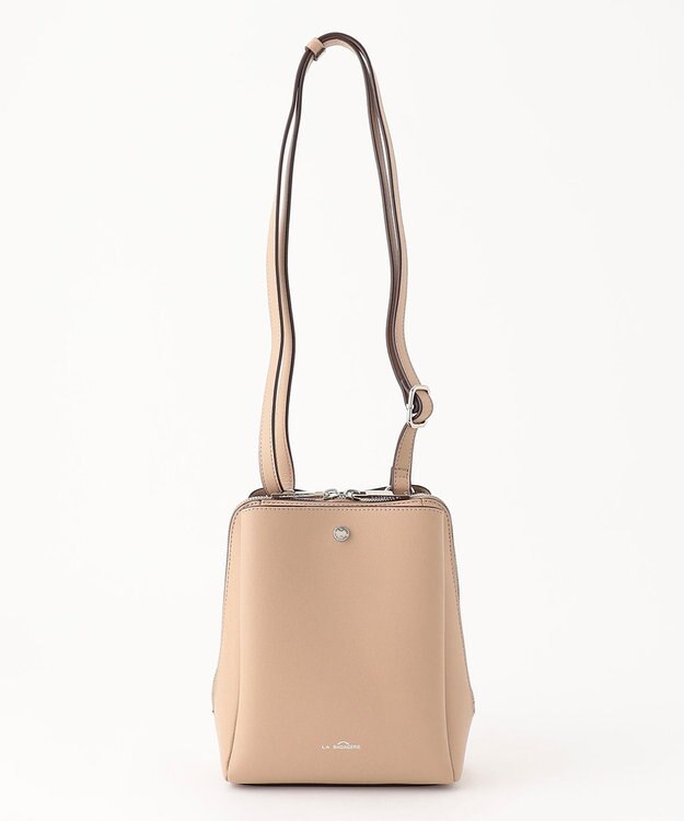 LA BAGAGERIE シンプルポシェット ライトベージュ