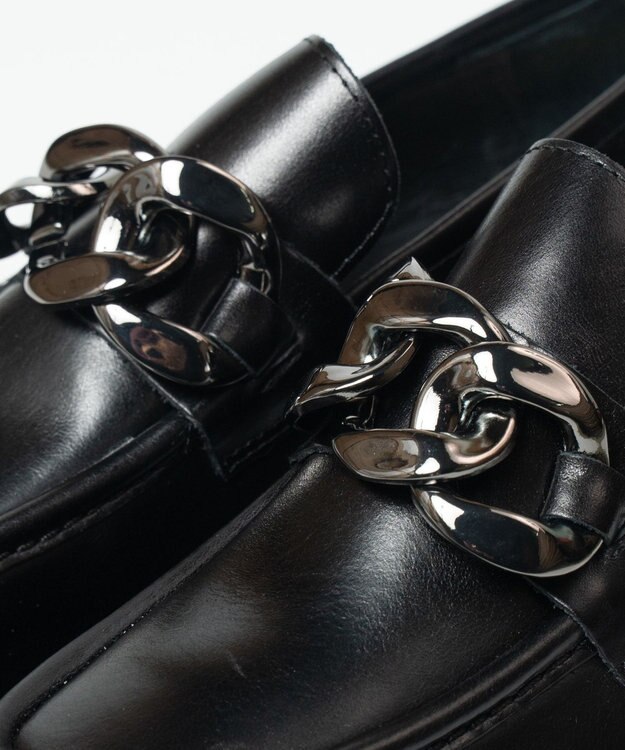 BONTRE 【BONTRE/ボントレ】厚底チェーンローファー/20851-US ブラック