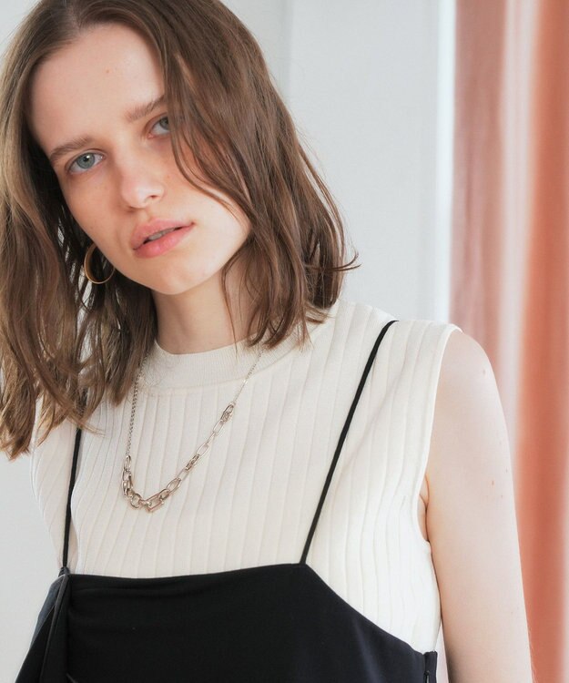 YECCA VECCA デザインチェーンショートネックレス Silver