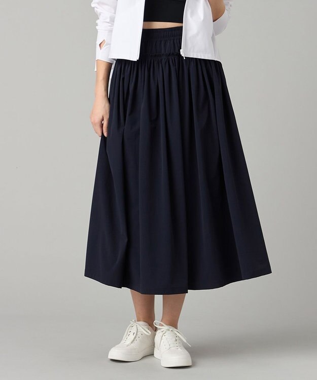 Chacott Chacott BALANCE UVケアタフタギャザースカート ネイビー