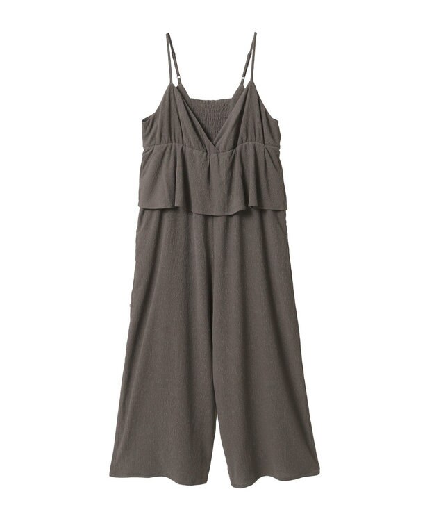 earth music&ecology ペプラムロンパース Mocha