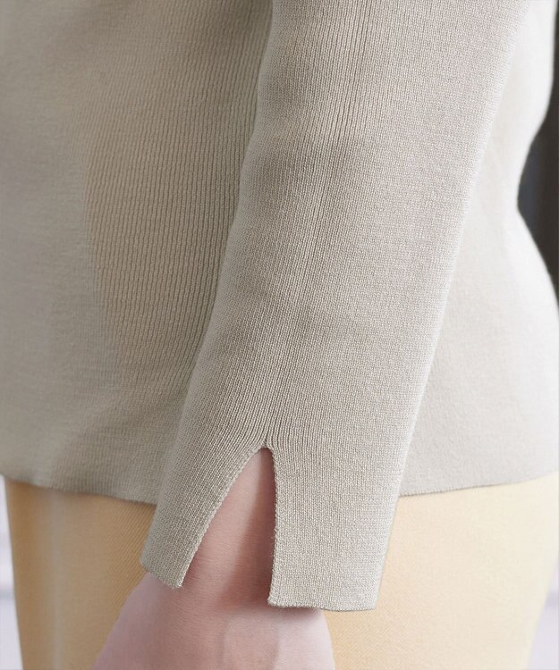 Tiaclasse 【洗える】ハイネックニットプルオーバー アイボリー