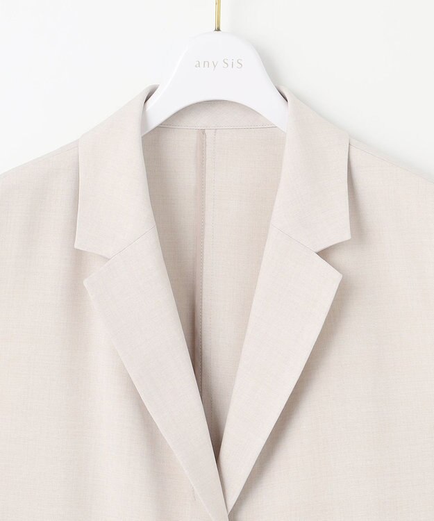 ANY SIS 【UVカット・接触冷感】ドライタッチクール ジレ アイボリーベージュ