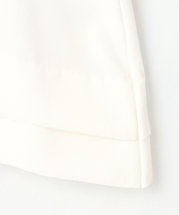 組曲 L 【KUMIKYOKU NAVY】ジョーゼットシフォン2WAY ボウタイブラウス パールホワイト系