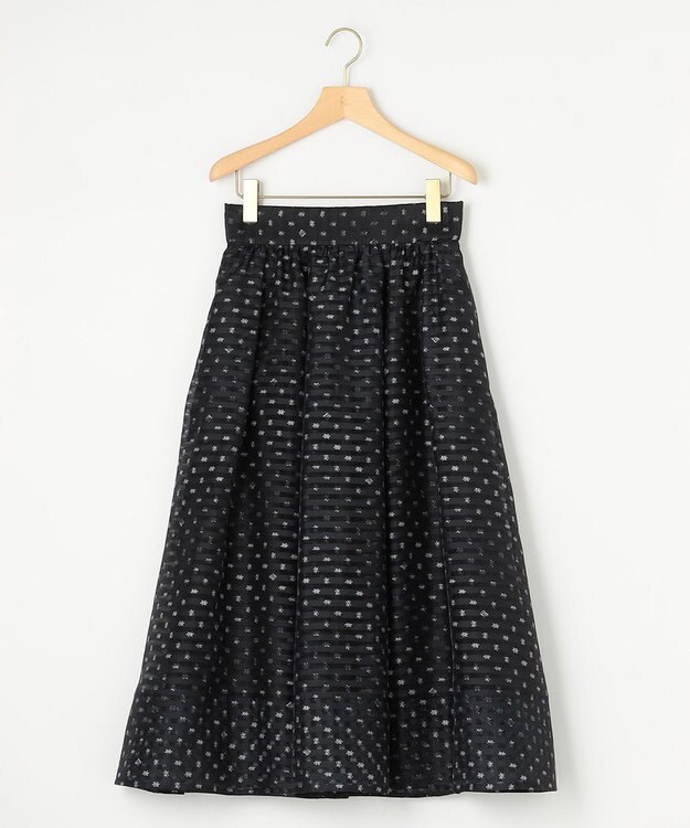 組曲 S 【セットアップ対応可】モノグラムプリントフレアスカート ブラック系5