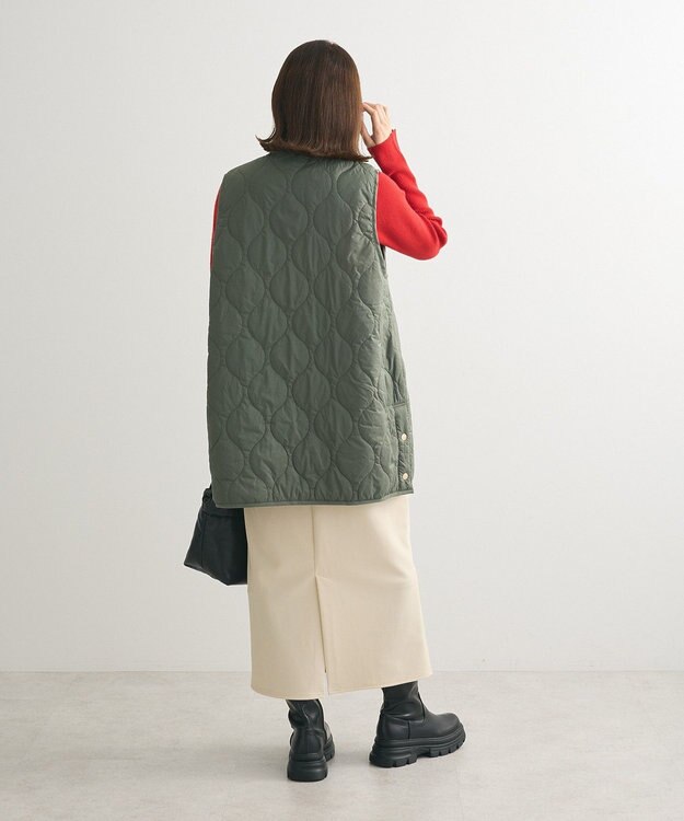 Green Parks キルティングＺＩＰベスト Khaki