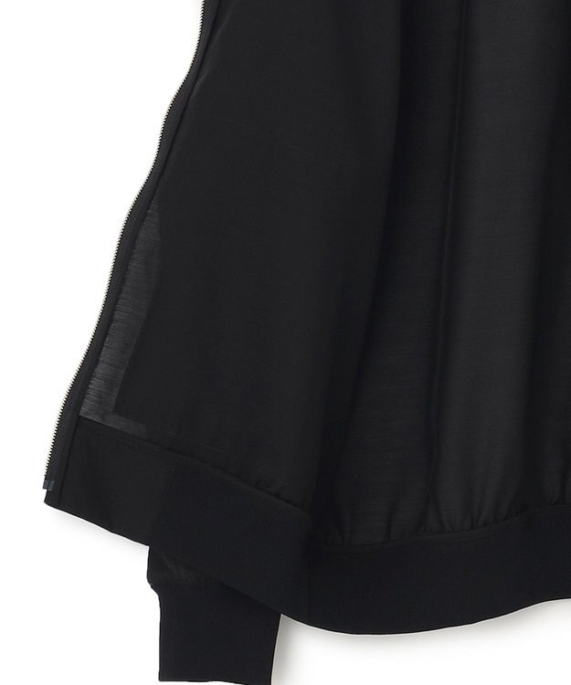 23区 L 【洗える】シアー ブルゾン ブラック系