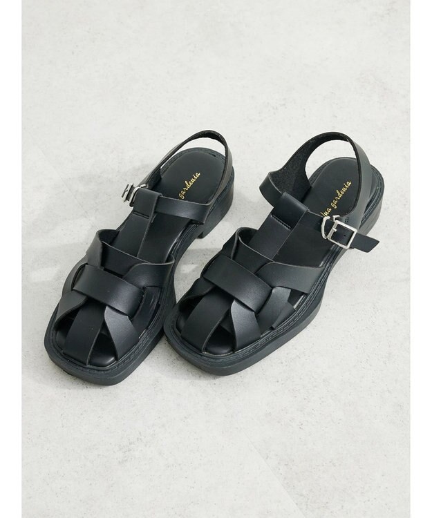 Green Parks ・Ｕｎａ　ｇａｒｄｅｎｉａ　スクエアトゥグルカサンダル