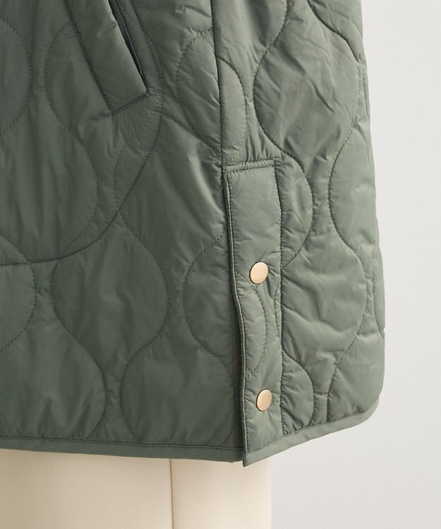 Green Parks キルティングＺＩＰベスト Khaki