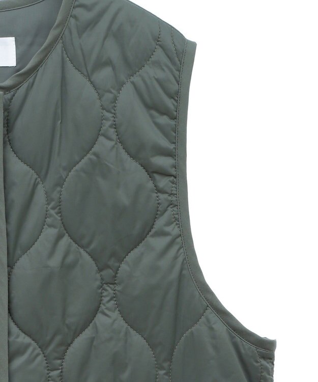 Green Parks キルティングＺＩＰベスト Khaki