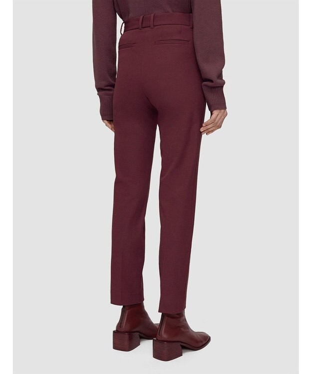 JOSEPH ギャバジンストレッチ　スリムストレートトラウザーズ Merlot