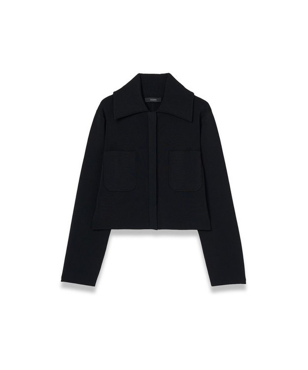 JOSEPH ミラノニットストレッチ　ショートジャケット Black