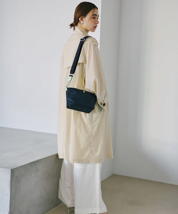 TOPKAPI 【Breath TOPKAPI】Aerial エアリアル ナイロン カラーストラップ付き ショルダーバッグ /軽量 ネイビー