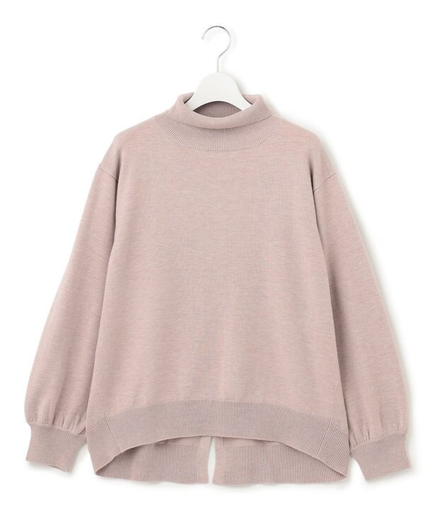 J.PRESS YORK STREET 【WOMEN】ロールネックプルオーバー ピンク系