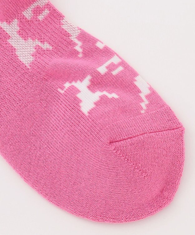 PW CIRCULUS 【WOMEN】【土踏まずをサポート】鹿×モフモフ  ミドルソックス ピンク系5