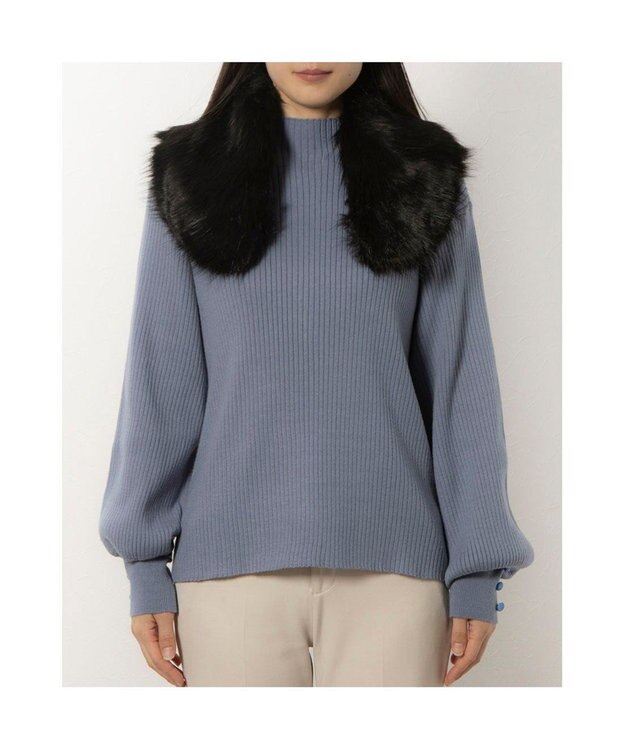 UNBILLION カシュネ cache nez / フェイクファーティペット ブラック