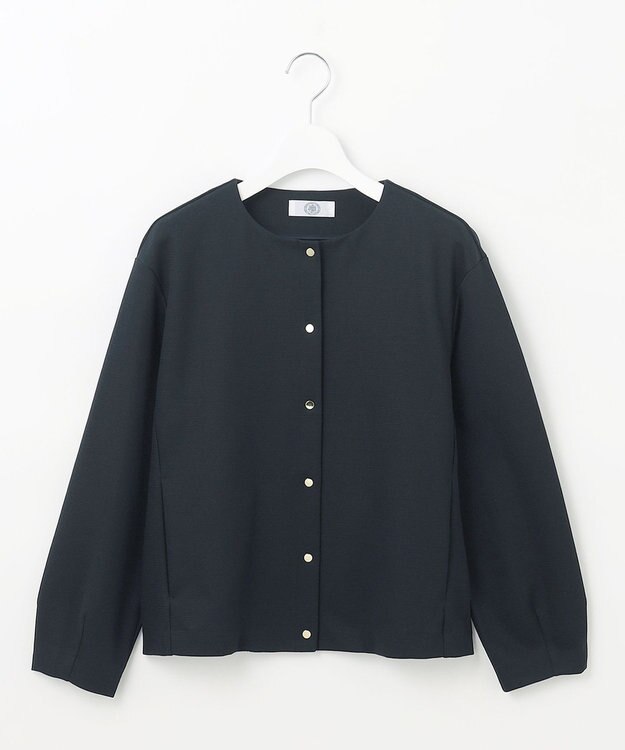 J.PRESS LADIES ミラノリブ カーディガン ネイビー系