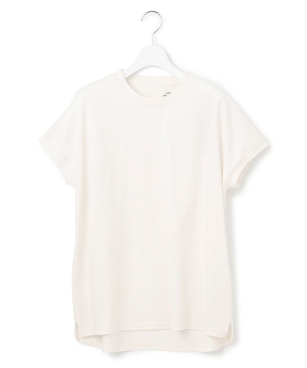 J.PRESS YORK STREET 【WOMEN】【SMOOTH JERSEY】フレンチスリーブ Tシャツ ホワイト系