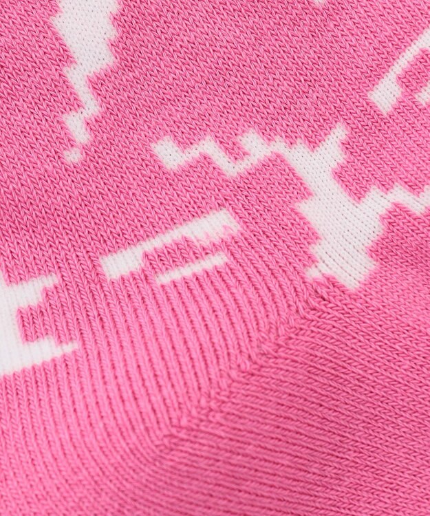 PW CIRCULUS 【WOMEN】【土踏まずをサポート】鹿×モフモフ  ミドルソックス ピンク系5