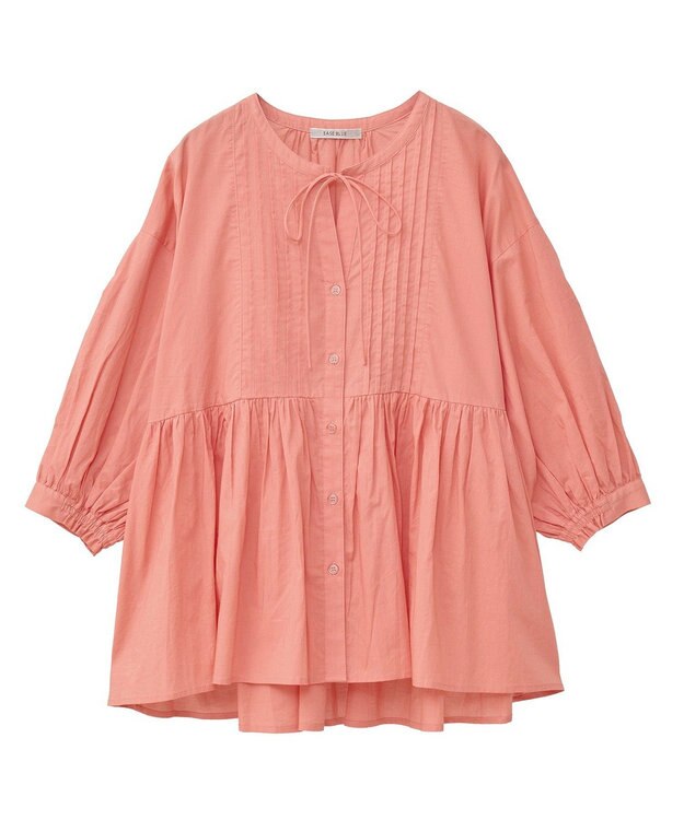 Green Parks ピンタックブラウス White