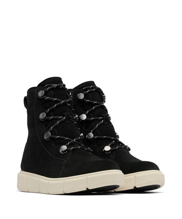 SOREL ソレルエクスプローラー3 ジョアンウォータープルーフ Black, Chalk