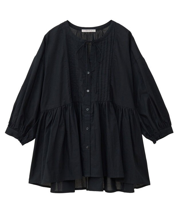 Green Parks ピンタックブラウス White