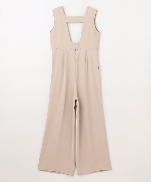 GRACE CONTINENTAL ビジュー釦サロペット ベージュ