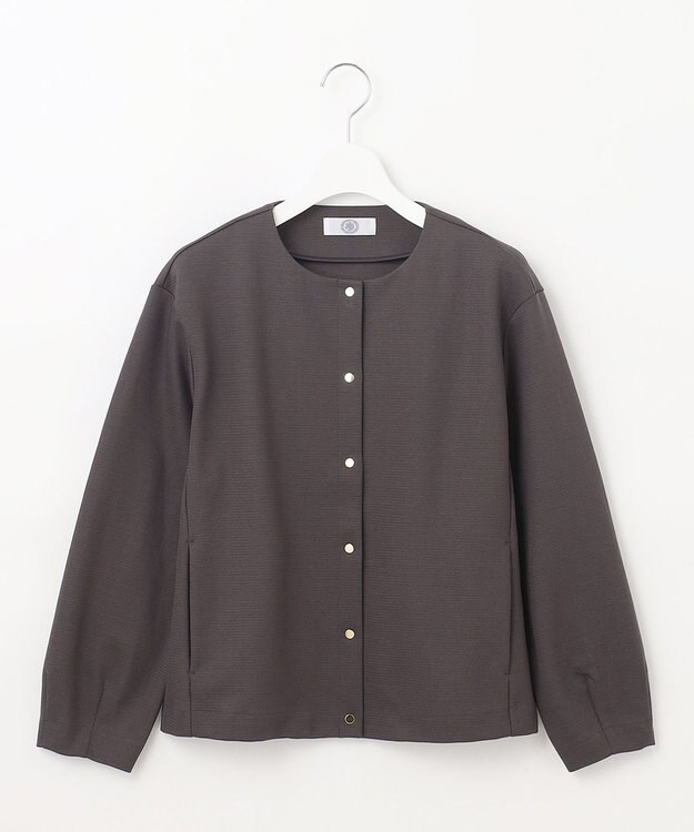 J.PRESS LADIES ミラノリブ カーディガン グレー系